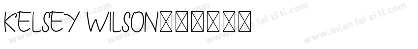 Kelsey Wilson字体转换